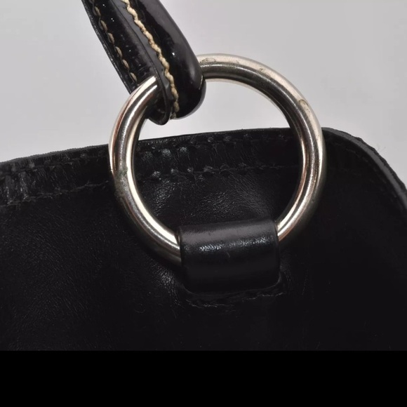 PRADA Black Vintage Nylon Tessuto Enamel Shoulder Tote Bag | Preloved 🖤🖤 - Picture 12 of 16